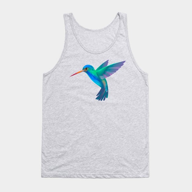 Colorful Colibri Tank Top by Happy Art Designs